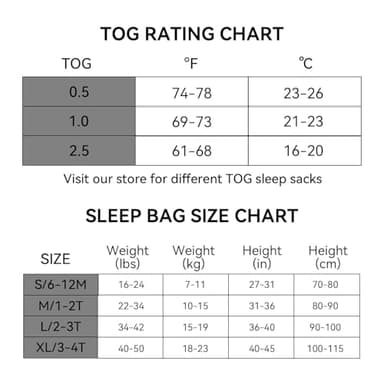 BubblePanda Rayon Made From Bamboo Toddler Sleep Sack with Feet 12-24 Months 2.5 Tog Winter Ultra Soft Warm Baby Sleep Bag Walker 1t-2t Quilted Thick Wearable Blanket with Legs 2-Way Zipper - Image 7