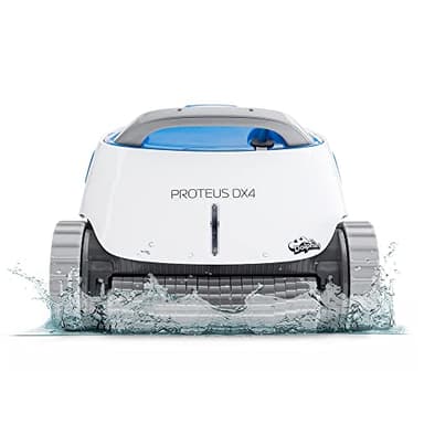 Dolphin Proteus DX4 Automatic Robotic Pool Vacuum Cleaner, Wall Climbing, Waterline Scrubber Brush, Ideal for In-Ground Pool up to 50 FT in Length - Image 1