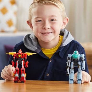 Transformers EarthSpark Cyber-Combiner Terran Twitch and Robby Malto Robot Action Figures, Interactive Toys for Boys and Girls Ages 6 and Up - Image 8