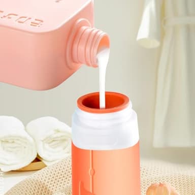 Vipop Empty 3 oz Travel Size Bottles Toiletries Containers for Toiletries Liquids,Small Silicone Mini Refillable Leak Proof TSA Approved Travel Bottles for Creams Shampoo and Conditioner Traveling - Image 6