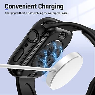 Goton 2 in 1 Waterproof Case for Apple Watch Screen Protector Series 6/5/4, SE 3/2/1 40mm, 360 Protective Glass Face Cover Hard Bumper + Back Frame for iWatch Accessories 40 mm - Image 7