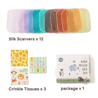 Youuys Baby Tissue Box Toy for Babies 6-12 Months - Montessori Toys Baby Tissue Box Sensory Toys for 1 Year Old - Boy Girl Gifts for Babies 6 12 18 Months Old - Image 6