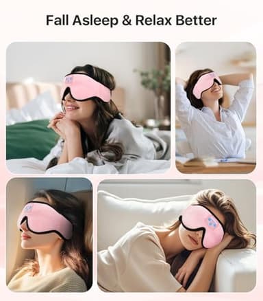 Sleep Headphones, Boodlab 3D Bluetooth Sleep Mask with Ultra Thin Speakers, Wireless Washable Sleeping Headphones for Side Sleepers Men Women Air Travel Cool Tech Gadgets Unique Gifts - Image 8