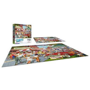 RoseArt - Back to The Past - Hometown Celebration - 750 Piece Jigsaw Puzzle for Adults - Image 3