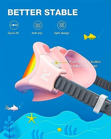 ZIONOR Kids Swim Goggles, G1MINI SE Anti-Fog Swimming Goggles for Kid Child 6-14 - Image 6