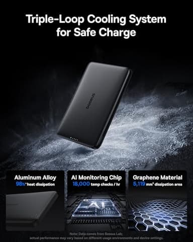 Baseus Picogo Magsafe Portable Charger, Qi2 Certified 0.5" Ultra Slim 15W Wireless Power Bank, 10000mAh 27W Fast Charging Magnetic Battery Pack with USB-C for iPhone 17/16/15/14/13/12 Series Only - Image 3