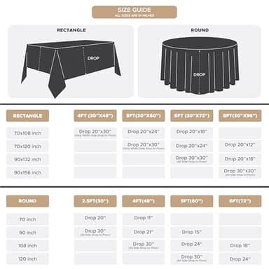 Fitable 6 Pack Sage Green Rectangle Table Clothes - 70 x 120 Inch - Wrinkle and Stain Resistant Fabric Tablecloths, Washable Polyester Table Covers for Wedding, Party, Banquet, Formal Events - Image 6