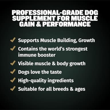 Bully Max 11-in-1 Muscle Gain Power Chews - High Protein Dog Supplement with Amino Acids - Healthy Treats for Puppy & Adult Dogs - Premium Muscle Builder for All Breeds - 75 Tasty Soft Dog Chews - Image 4