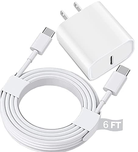 USB C Fast Charger for Apple iPad Pro 13/12.9/11 in 2025-2018,iPad 11th(A16),iPad Air 5th/Mini 7th,iPhone 17/16/15 Series,USB C Charger Fast Charging Adapter Wall Block with 6FT USBC to C Cable Cord - Image 1