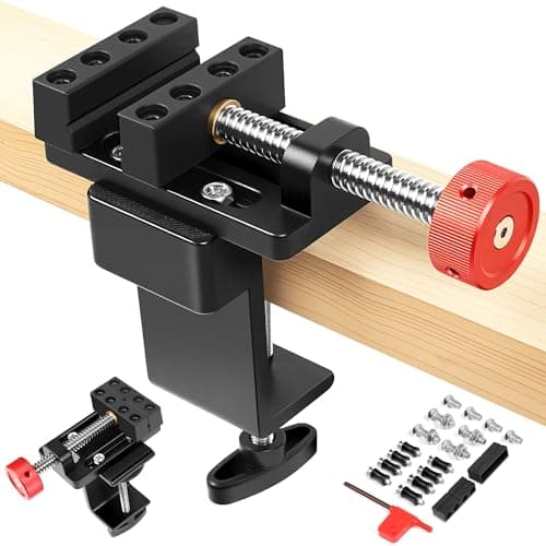 ArtyMaster Mini Drill Press Vise with Rubber Soft Jaws, 0-2.48" Clamping Range Mini Vice Clamp for Crafts, Jewelry Making, Modeling and Repairs, Precision Aluminum Small Vise for Small Projects - Image 1