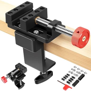 ArtyMaster Mini Drill Press Vise with Rubber Soft Jaws, 0-2.48" Clamping Range Mini Vice Clamp for Crafts, Jewelry Making, Modeling and Repairs, Precision Aluminum Small Vise for Small Projects - Image 1