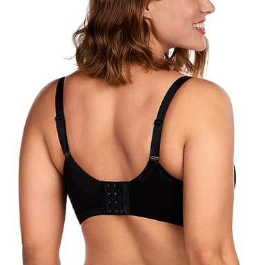 HSIA Minimizer Bras for Women Large Bust Full Coverage Lace Plus Size Bra - Mermaid Scales Black - Image 3