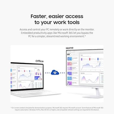 SAMSUNG 27-Inch M5 (M50D) Series FHD Smart Monitor with Streaming TV, Speakers, HDR10, Gaming Hub, Multiple Ports, Workout Tracker, Vision Accessibility Tools, LS27DM501ENXZA, 2024 - Image 7