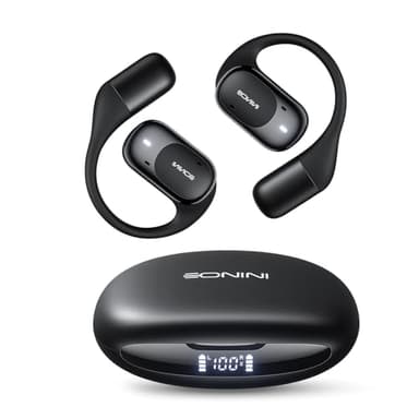 Eonini Open Ear Headphones Wireless Bluetooth Earbuds with Smart Power Display, 40H Playtime, Clear Calls, Secure Fit, IPX5 Waterproof Sports Earbuds for Workout, Running - Image 1