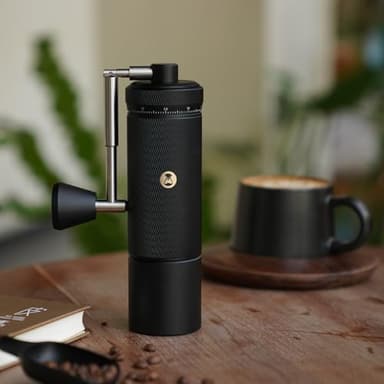 Manual Coffee Grinder S3 ESP TIMEMORE, External Adjustment, Designed for Espresso, Upgrade Integrated All-Metal Body, Folding Handle, Black - Image 8