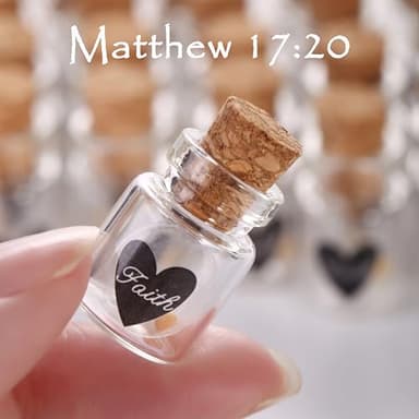 Qpige Bulk 30 Have a Little Faith Card Christian Gifts for Women, School Church Wedding Baptism Unique Christian Religious Inspirational Gifts for Women Men (1ml-30pcs) - Image 6
