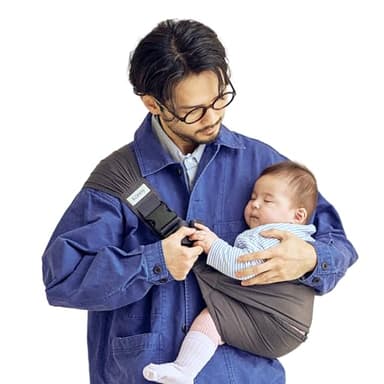 Konny Baby Carrier Hip Seat, Dual Support IHDI Certified with Two Safety Pads, Adjustable Wraps Sling Wearable One Size Fits All, Baby Essentials for 6 to 48 Months up to 44 lbs -Charcoal - Image 1