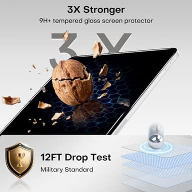 OMOTON 2 Pack Privacy Screen Protector for iPad Pro 13 inch M5 M4(8th&7th Generation, 2025/2024),Anti-Spy Tempered Glass with Easy Installation Tray, Case Friendly/Apple Pencil Support - Image 6