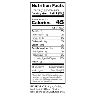 DaVinci Gourmet Slightly Sweet Cold Brew Stick Pack, Instant Coffee Powder, 6 Count (Pack of 1) - Image 2