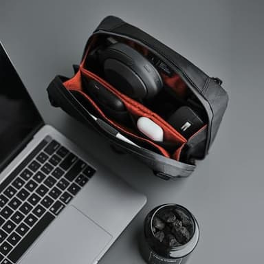 ALPAKA Elements Tech Case Max X-Pac VX21 - Keeps You Clutter-Free - Transforms into Sling Bag with Adjustable Strap, Weatherproof Fabric fits iPad Mini Series, Black - Image 2