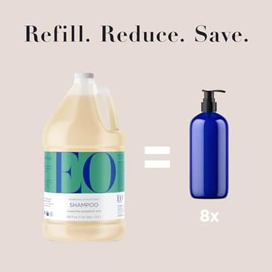 EO Shampoo, 1 Gallon, Grapefruit and Mint, Organic Plant Based, Hydrating & Smoothing For All Hair Types - Image 3