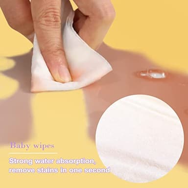 HAPPY BUM - 180 Count Saline Baby Wipes, Unscented, 7.4 x 7.2 Inch, Moist and Refreshing, Multi-Purpose Use, Ideal for Travel - Image 7