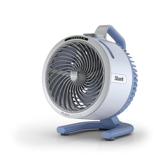 Shark FlexBreeze HydroGo Fan—Ultra-powerful portable fan with indoor + outdoor mist. Corded & cordless, 5 speeds, evaporative misting, Glacier. FA052BL - Image 1