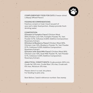 MalsiPree Cat Treats Freeze-Dried Chicken Lollipops - 18 Pack, 5.5 Cal Each - High-Protein Nutrient Rich Healthy Snacks - Interactive Cat Toy & Food Toppers - Image 9