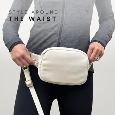 Hands Free Leash and Belt Bag | Cream, Leash Only - Image 3