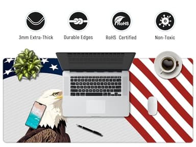 JIALONG Large Gaming Mouse Pad, XXL Desk Mat, Durable Extended Mousepad with Stitched Edges, Non-Slip Base Keyboard Mat for Gamer, Office and Home - 35.4x15.7 Inches - Image 4