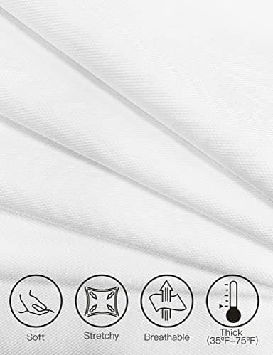 Tapata Women's 28''/30''/32''/34'' High Waist Stretchy Bootcut Dress Pants Tall, Petite, Regular for Office Business Casual White,L - Image 2
