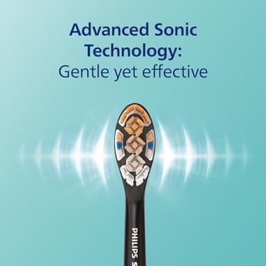 Philips Sonicare DiamondClean Smart 9500 Electric Toothbrush, Sonic Toothbrush with App, Pressure Sensor, Brush Head Detection, 5 Brushing Modes and 3 Intensity Levels, Black, Model HX9923/11 - Image 6