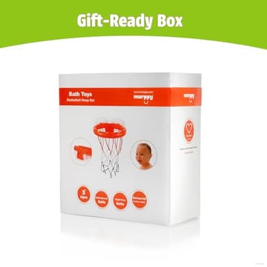 MARPPY Bath Toys - Bathtub Basketball Hoop for Kids Toddlers - Mold Free Bath Toys with Suction Cup & 3 No Hole Balls - Shower and Bathtub Toys for Toddlers - Boys Girls - Image 9