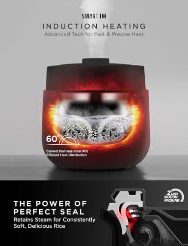 CUCKOO 6-Cup Uncooked / 12-Cup Cooked Induction Heating Twin Pressure Rice Cooker, 16 Menu Modes, Multi-Language Voice Guide, Versatile Grain Multi-Cooker & Pressure Cooker (CRP-LHTR0609FW) - Image 4