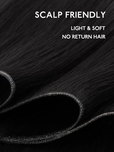 WENNALIFE Genius Sew in Weft Hair Extensions Real Human Hair, 20 inch 120g Balayage Natural Black to Chestnut Brown Sew in Human Hair for Women Natural Remy Hair Invisible Extensiones De Cabello - Image 5