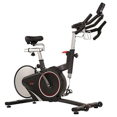 Sunny Health & Fitness Magnetic Rear Belt Drive Indoor Cycling Exercise Bike with RPM Cadence Sensor - SF-B1709, Black - Image 2
