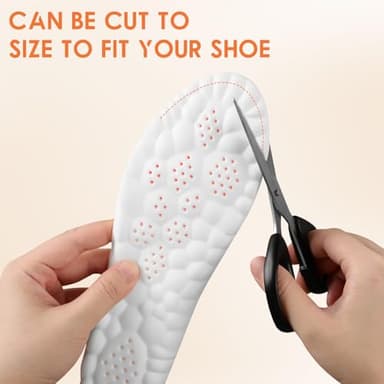 Steppers Massage Insoles for Men Women, 4D Cloud Memery Foam Steppers Insole with Arch Support, Suitable for Relieve Foot Fatigue (Men 10-11) - Image 5