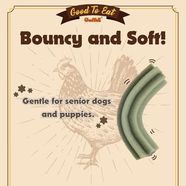 Gootoe Soft Chicken Dental Chews with Chlorophyll 1.5 lb, All Natural, Grain-Free, High-Protein, Healthy & Easily Digestible, Soft Texture, Resealable - Image 6