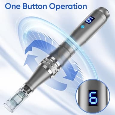Microneedling Stamp Pen, Derma Stamp Pen, 0.25mm DermaStamp System, Derma Roller Alternative, Microneedle Micro Needle Skin Care Tool for Men Women Home Use - Image 4