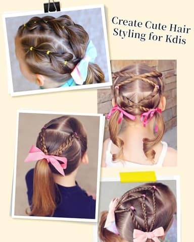 Slick Back Hair Brush & Hair Wax Stick Set - Tames Frizz & Smooths Flyaways - Sleek Ponytails, Buns, Edges - Styling Cream/Gel/Balm/Pomade Stick for Women - Styling Accessories for Girls & Kids - Image 4