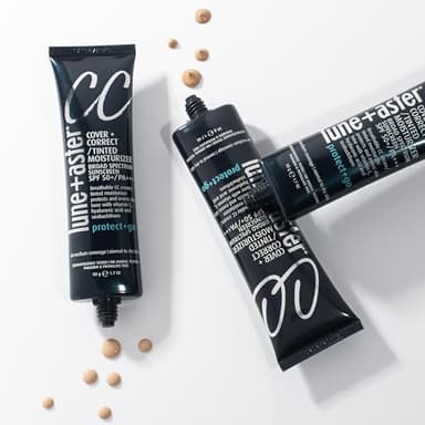 Lune+Aster CC Cream Broad Spectrum SPF 50/PA+++ - Medium - Medium coverage CC Cream with SPF 50 creates a dewy glow - Image 7