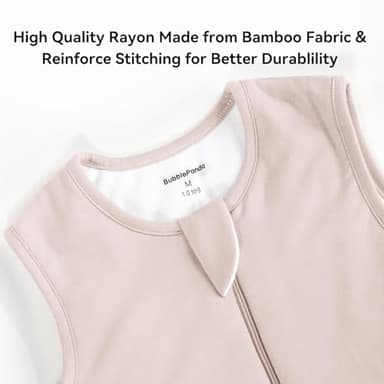 BubblePanda Rayon Made From Bamboo Toddler Sleep Sack with Feet 12-24 Months 2.5 Tog Winter Ultra Soft Warm Baby Sleep Bag Walker 1t-2t Quilted Thick Wearable Blanket with Legs 2-Way Zipper - Image 6