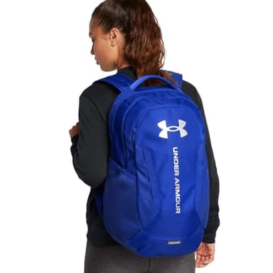 Under Armour Unisex-Adult Hustle 6.0 Backpack, (401) Royal/Royal/Metallic Silver, One Size Fits Most - Image 6