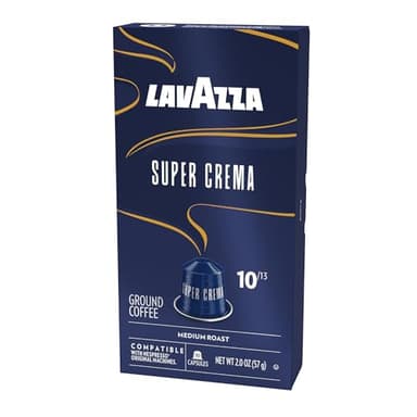 Lavazza Super Crema Aluminum Capsules Compatible with Nespresso* Original Machines, Medium Roast, Arabica and Robusta Blend (10 Capsules) - Image 9