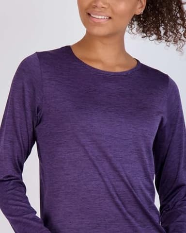 Real Essentials 4 Pack: Women's UPF 50+ Quick Dry Fit Sun Shirts Long Sleeve UV SPF Hiking Top Outdoor (Available in Plus), Set 11, 2X, - Image 3