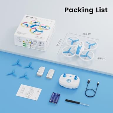 Mini Drone for Kids and Beginners with Fancy LED & Altitude Hold,Birthday Gift for Boys Girls,RC Drone with Propeller Protection,360°Flips,3 Speed Mode,Indoor Outdoor Mini Quadcopter Toy - Image 7