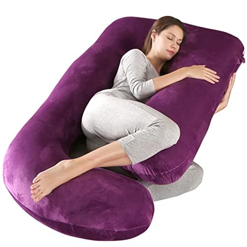 BATTOP Pregnancy Pillows for Sleeping,Full Body Pillow for Pregnancy Women with Removable Cover,Support for Back,HIPS,Legs,Belly,Must Have Maternity Pillow - Image 1