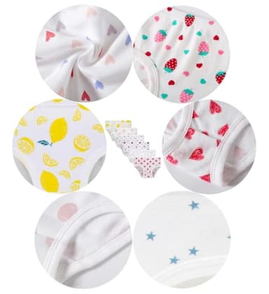 Family Feeling Soft Cotton Panties Big Girls White Underwear (Pack of 6) Size 8 - Image 2