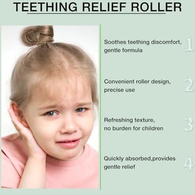 3Pcs Mamas Teether: Baby Teething Oil Roller,Natural Gentle Teething Relief Roller,Teething Roller,Teething Roller All Natural for Baby - Image 4