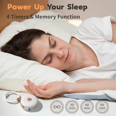 Sound Machine Mini Portable Baby White Noise Machine with 30 Soothing Sounds for Kids Adults Auto-Off Timer 32 Volume Levels Rechargeable Brown Noise Sleep Machine for Home Office Privacy and Travel - Image 4